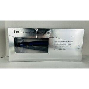 Ion Titanium Pro Triple Barrel Waver Hair Iron - Open Box - Heats Up To 450°F